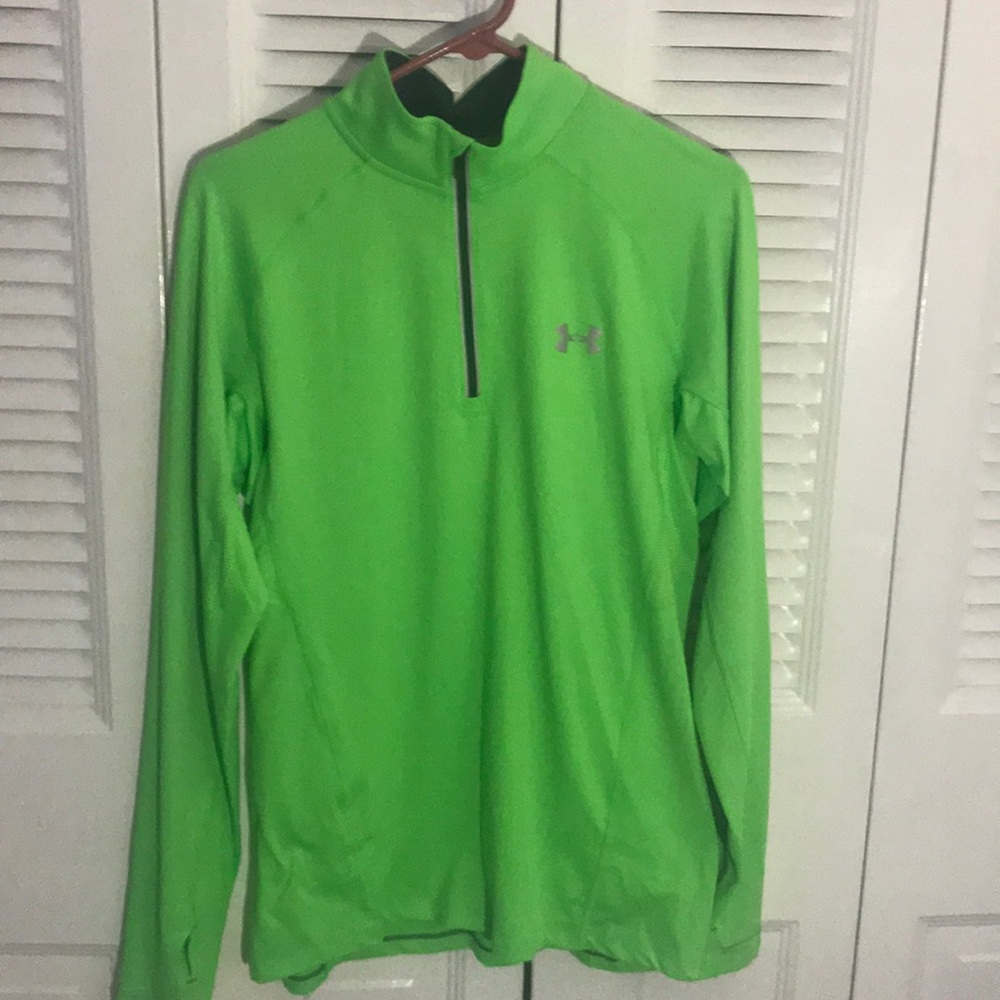 Neon Green Under Armour Quarter Zip